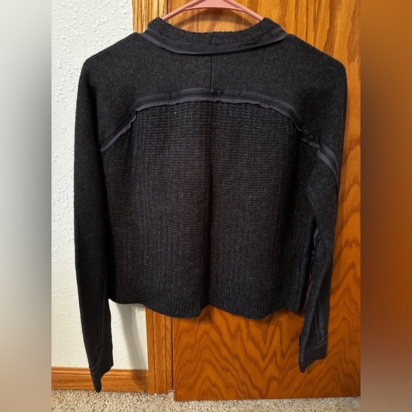 LOFT Dark Grey Sweater Cardigan - NWT - Size 2 - Picture 2 of 10